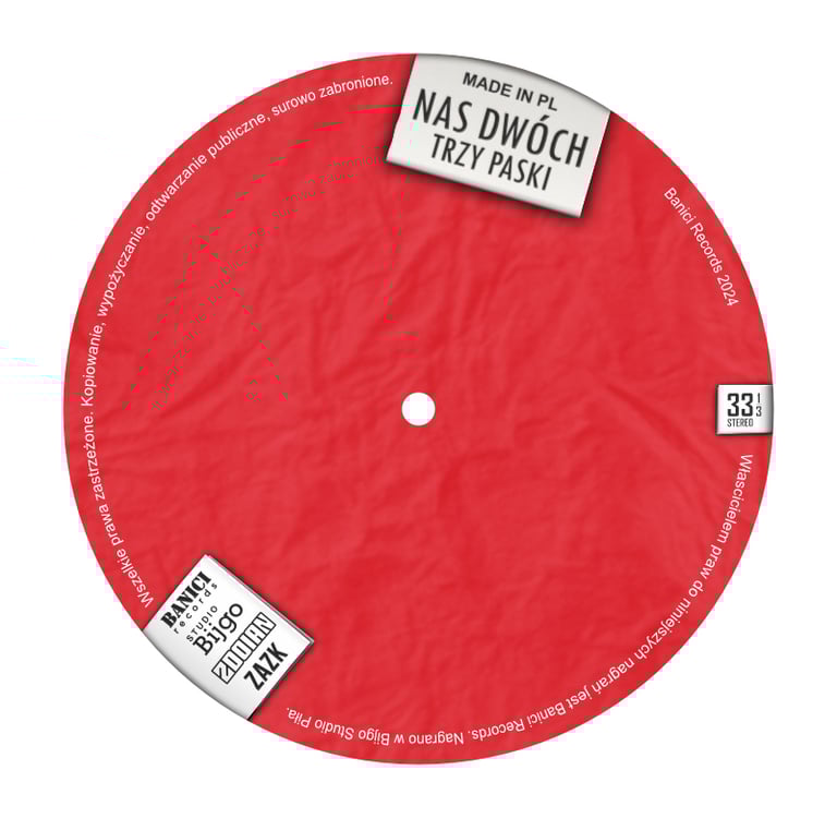 LP label design front