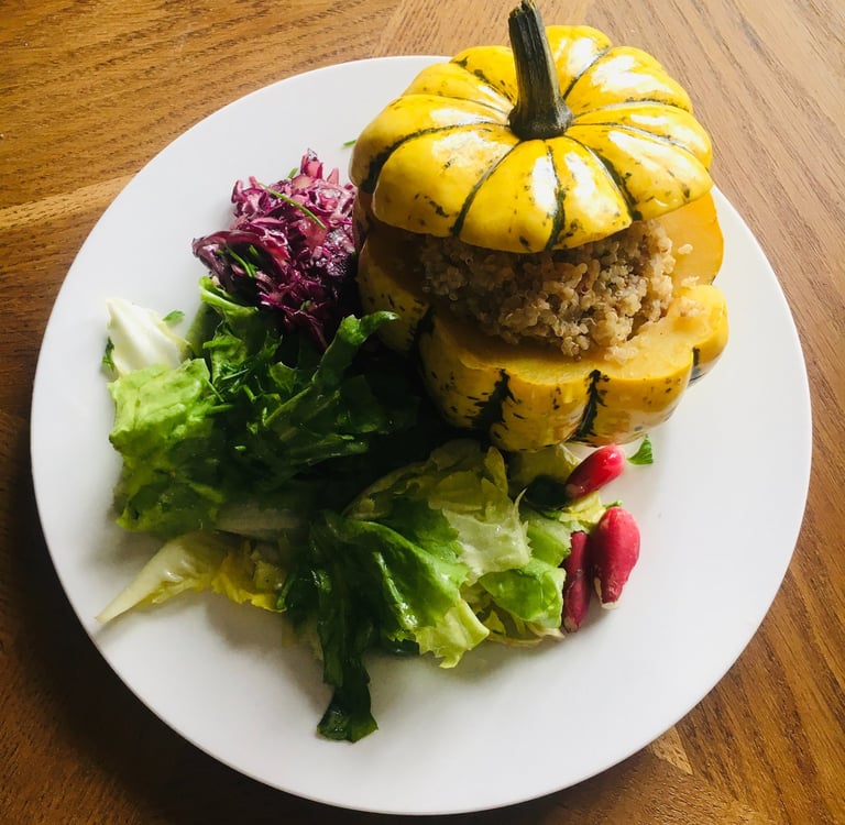 recette patidou farci au quinoa