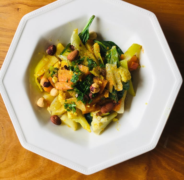 recette de légumes vapeur épicés