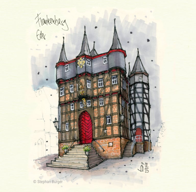 Zeichnungen Rathaus Frankenberg