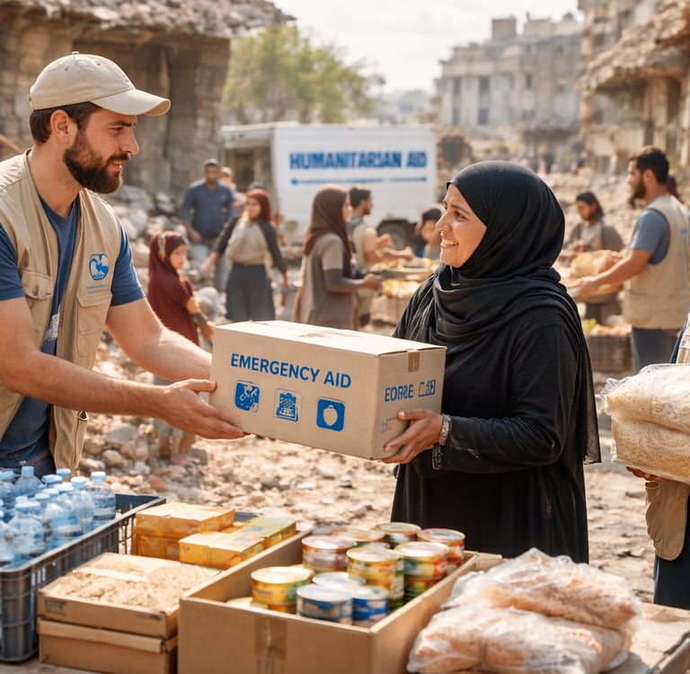 Gaza emergency aid distribution 2026 humanitarian crisis response