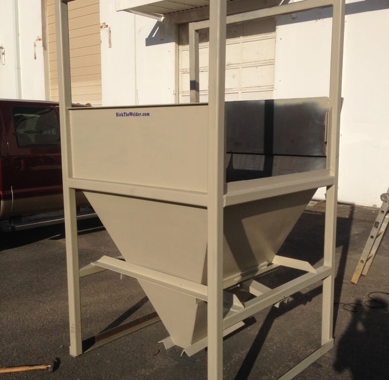 Custom designed hopper feeder, Port of Wilmington, Delaware