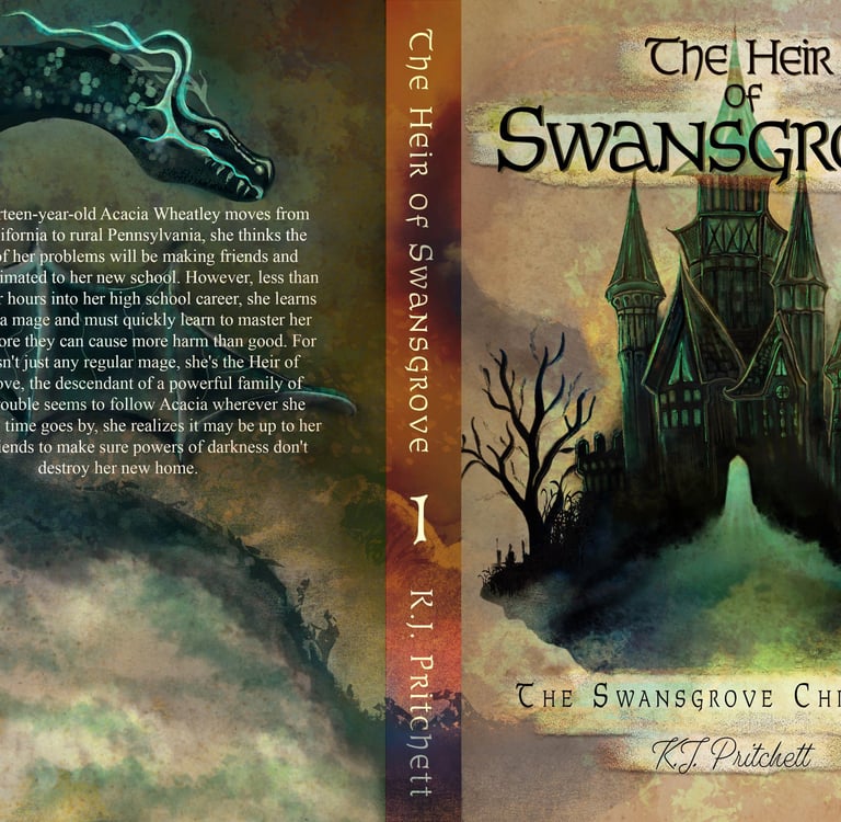 Book cover of The Heir of Swansgrove by KJ Pritchett