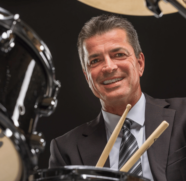 Schlagzeuger aus Regensburg Nahaufnahme