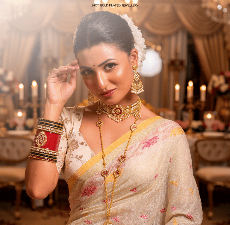 citygoldjewellerybangles.in - 18Carat Gold plated Festive wear bangles for women, Festive wear sets