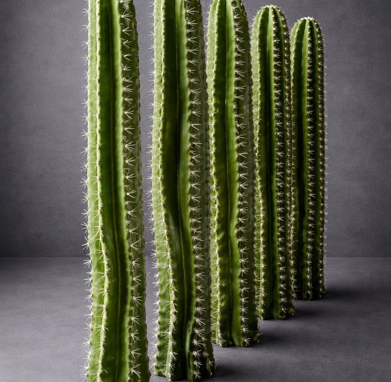 cactus en fibra de vidrio