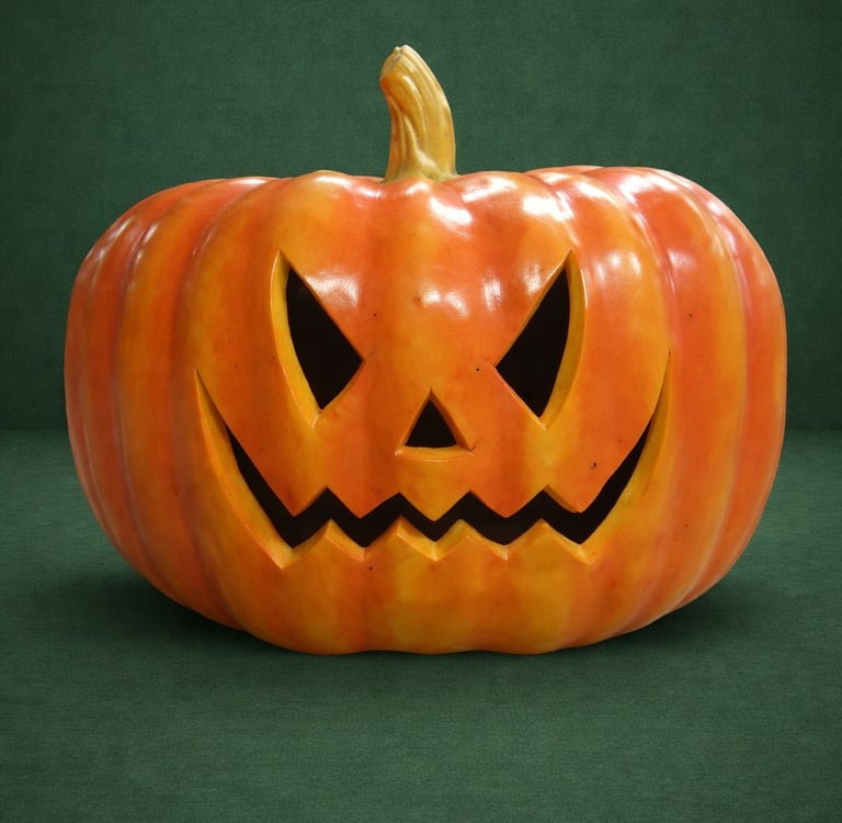 calabaza decorativa en fibra de vidrio