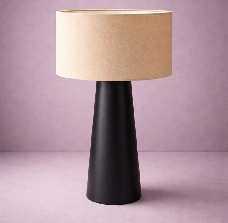 lampara tipo hongo en fibra de vidrio