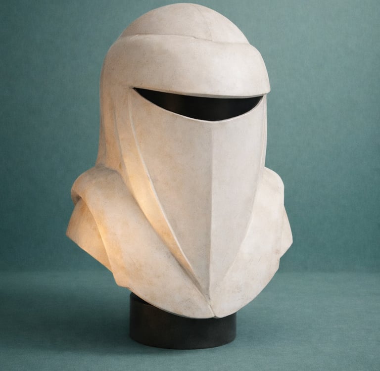 mascara de star wars en fibra de vidrio