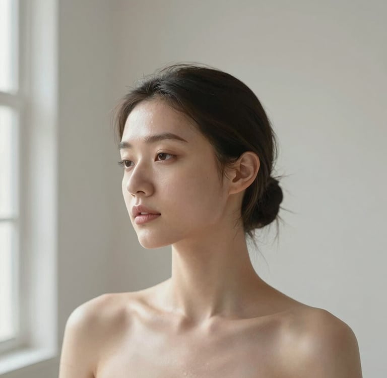 Woman with healthy skin as part of a daily skincare routine for beginners