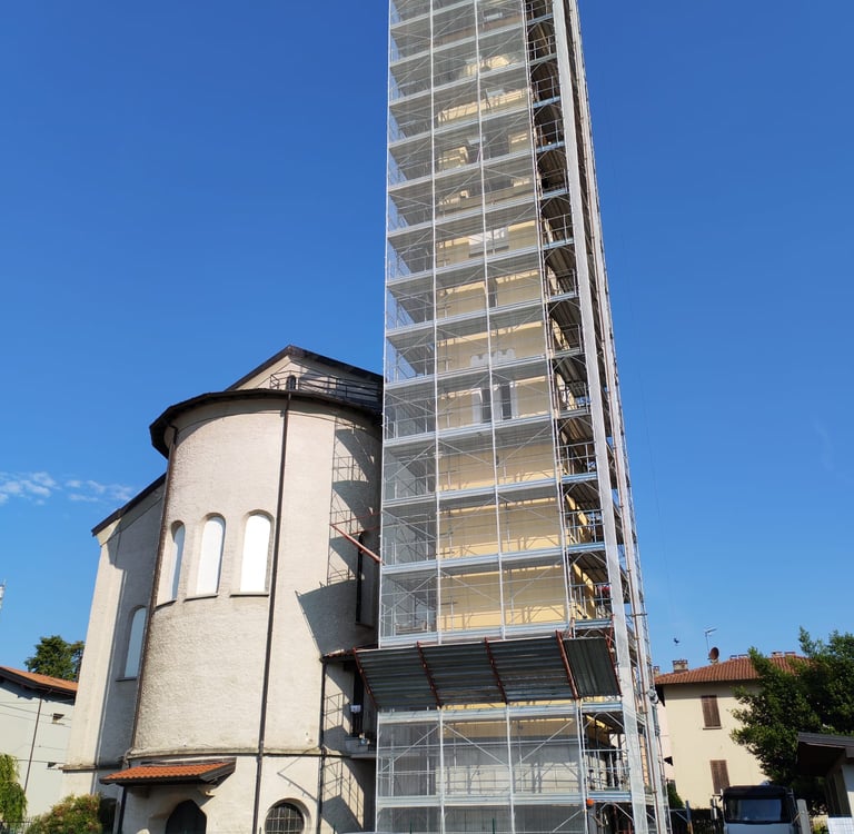 ponteggio a telai prefabbricati