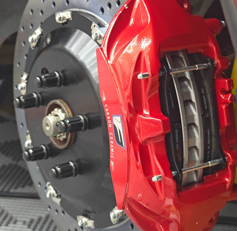 MKIV Supra rear big brake kit using RCF Track Edition calipers with 380mm rotors