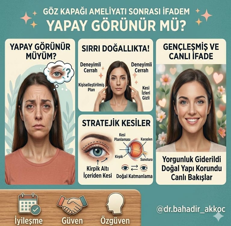 Göz kapağı estetiği-Dr. Bahadır Akkoç