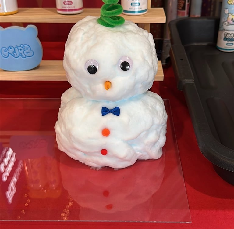 make cute snowman with sploo kids foam soap art and craft activity