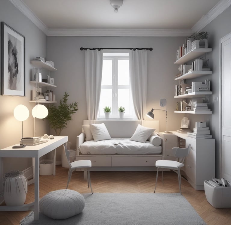 Bright living room with modern inventory