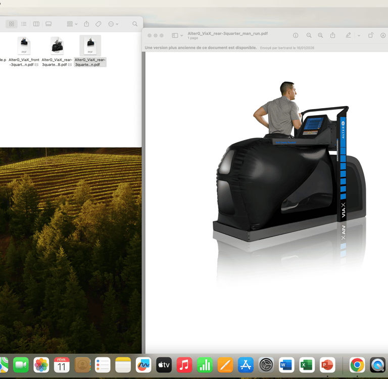AlterG chez EMSfit entraînement en apesanteur