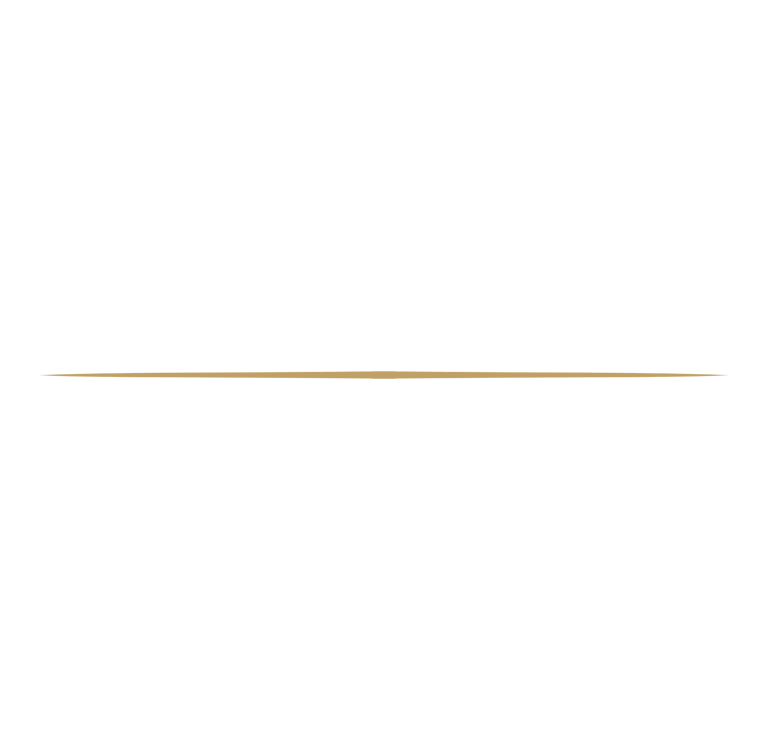 Minimalist elegant gold horizontal divider line glowing against a solid black background.