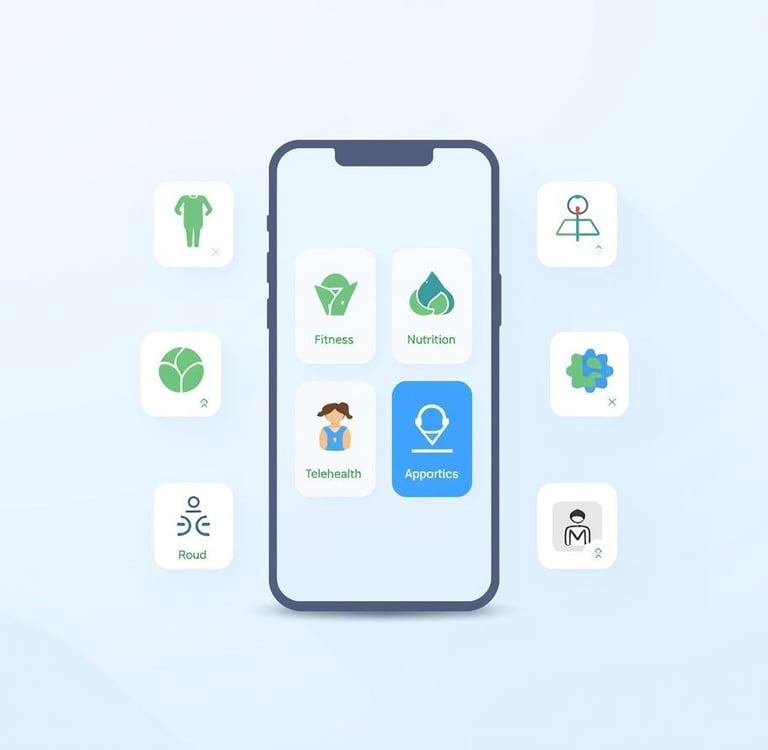 Mobile health app showing HSV symptom and medication tracking
