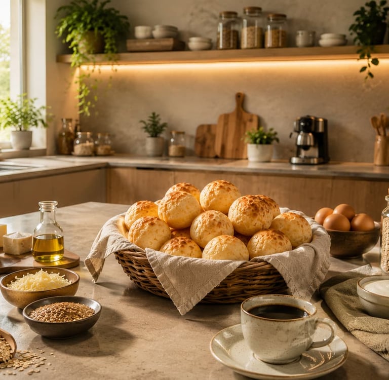 Pão de queijo saudável