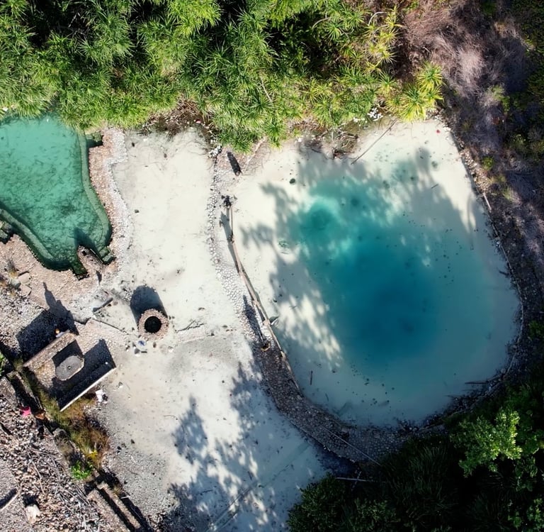 Hotspring in Balut Island