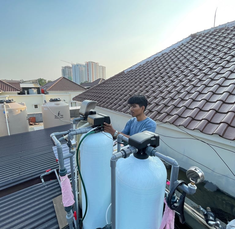 pemasangan filter air