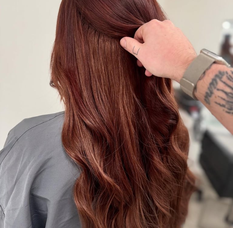 hair extensions by MA SALON & Hair Lab UK