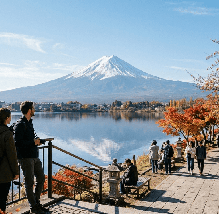Monte Fuji em roteiro de viagem pelo Japão.