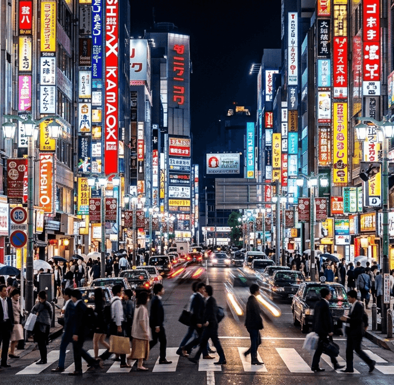 Shinjuku como uma das melhores regiões para se hospedar em Tóquio.