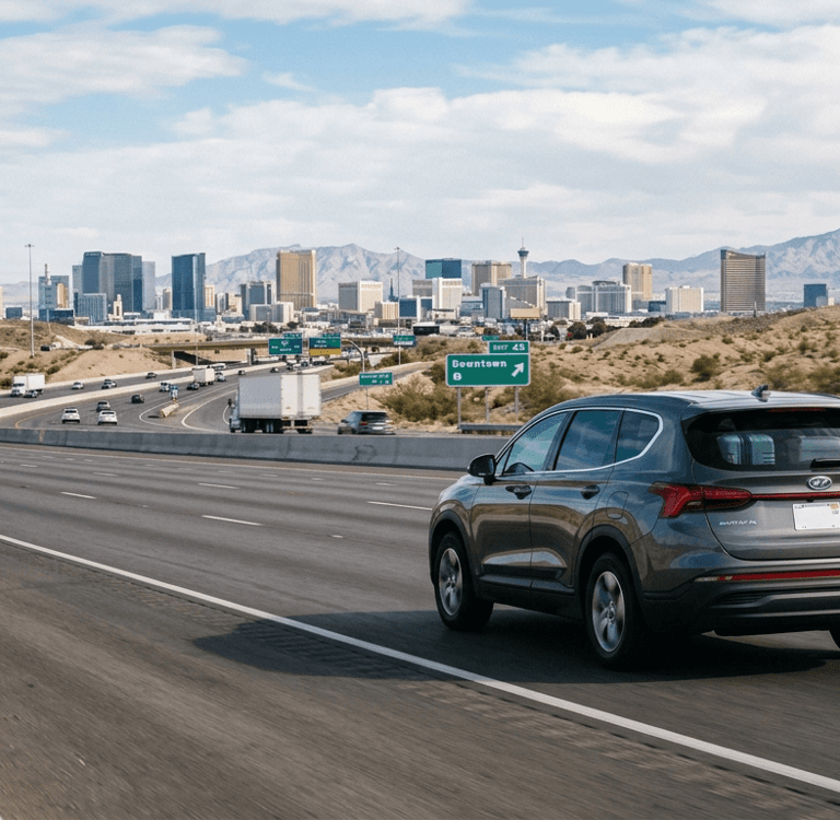 Aluguel de carro nos Estados Unidos para calcular o custo da viagem.