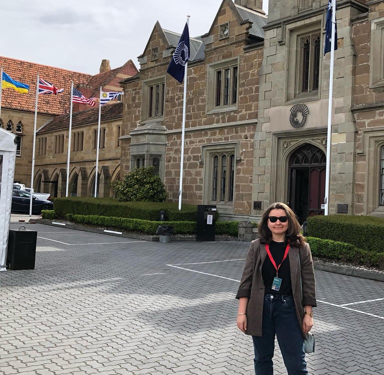 Russian Simultaneous Interpreter at an international conference on conservation, environment, biodiversity