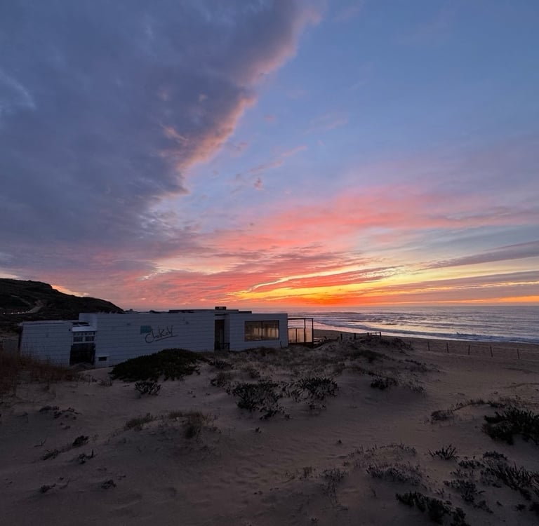 Beach sunset on Portugal's Silver Coast