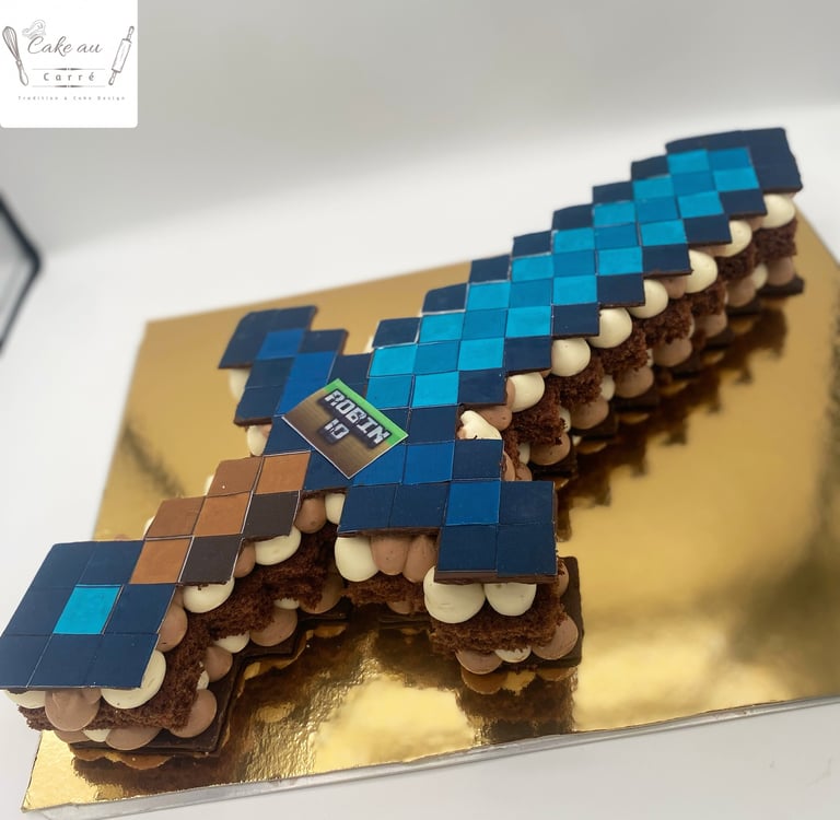 Shape cake épée (Number cake n forme d'épée)