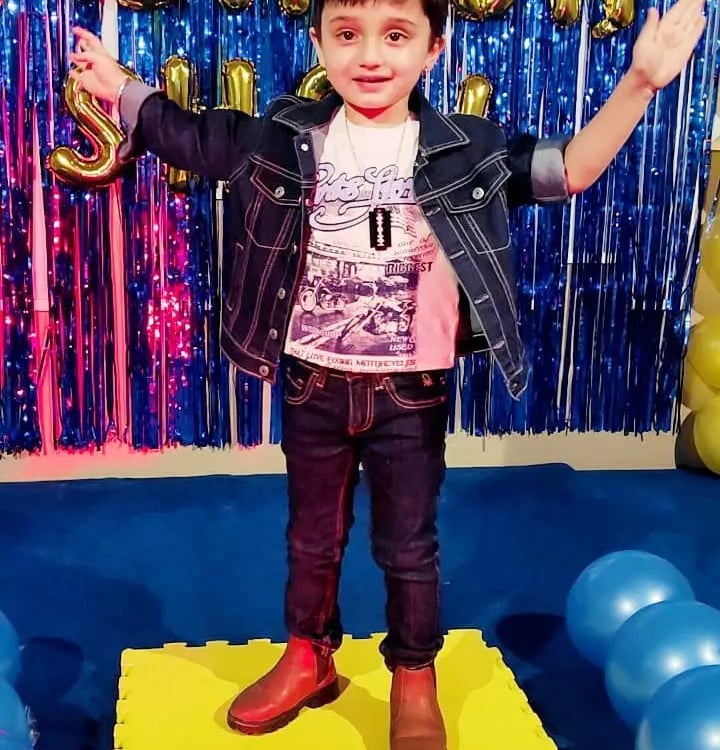 Child playing in fashion show event of Enfant preschool in Happy heart ,brilliant mind 