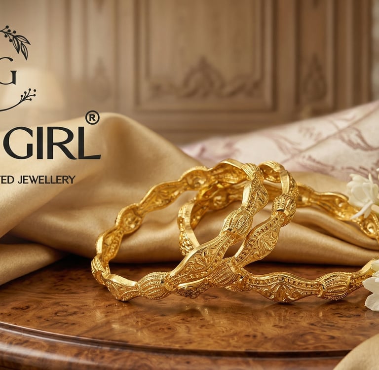 Gold imitation bangles India — affordable luxury jewellery citygirljewellery.com