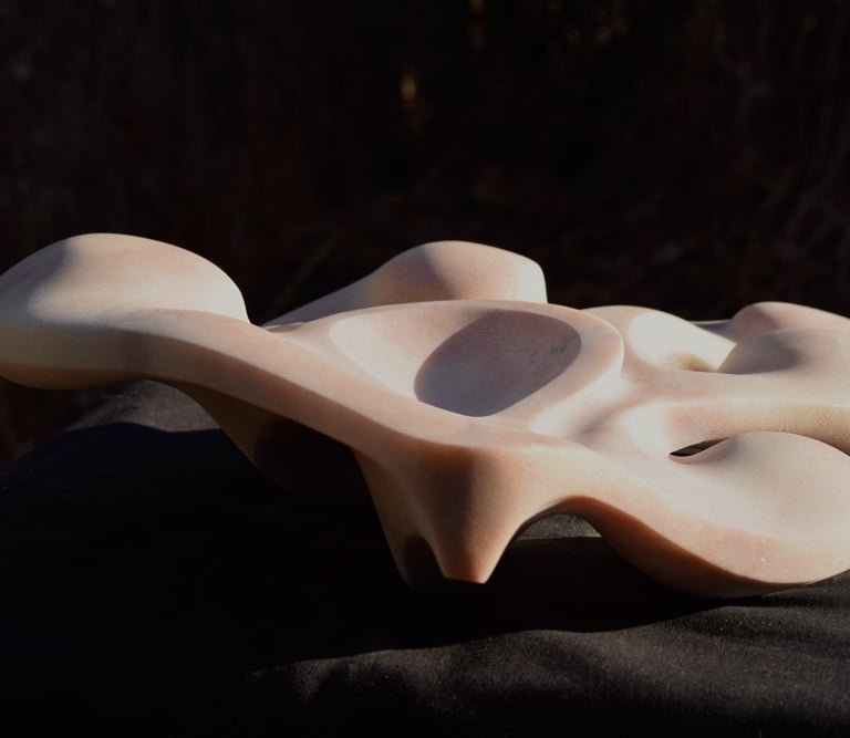 Marco Bustamante sculpture marbre rose de Portugal