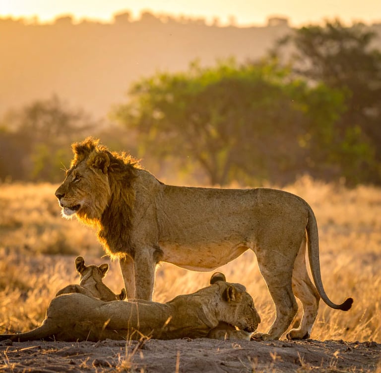 Majestic - Asiatic Lions of GIR National Park, Gujarat