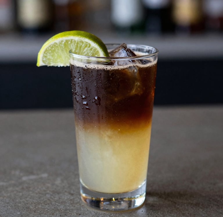 a powdered pastry sitting on top of a black table