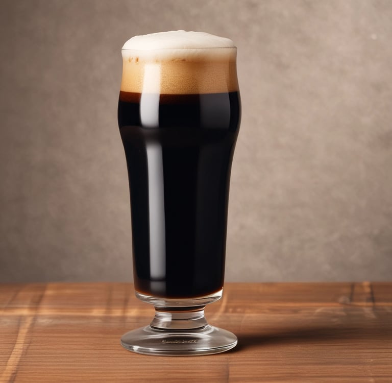 a man is filling a glass of beer