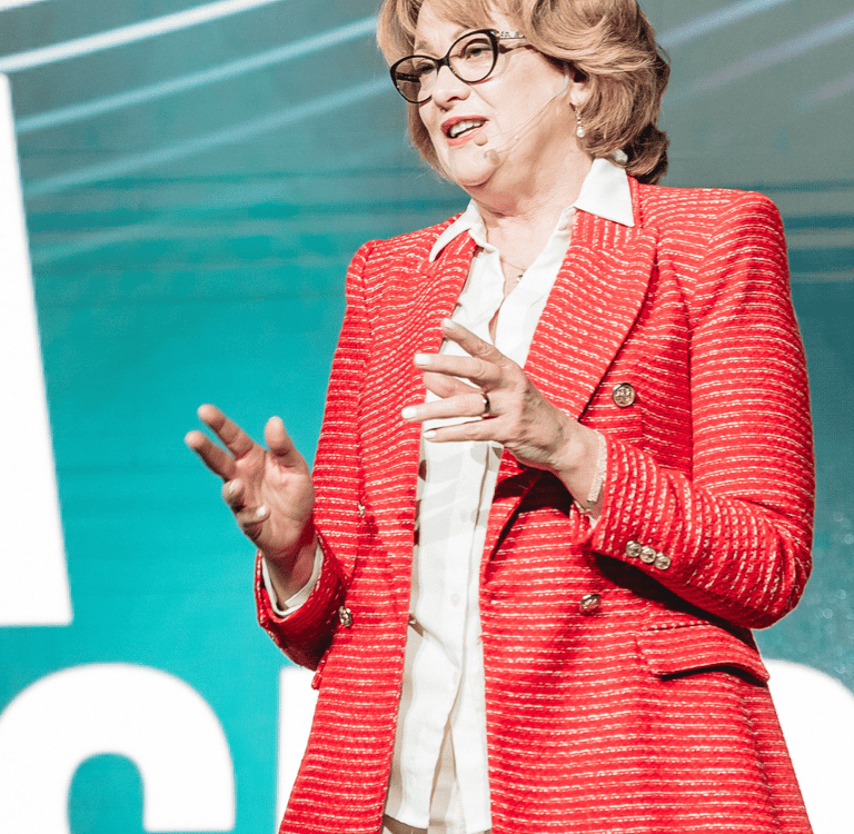 Risa Haasbroek speaking at Raisefest