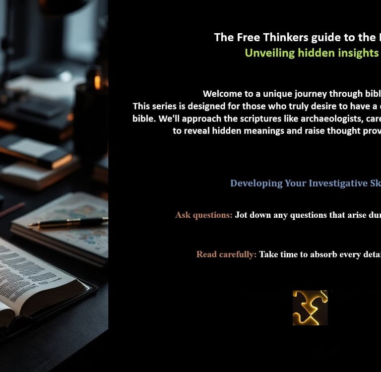 Free Thinkers study part 3 Summary