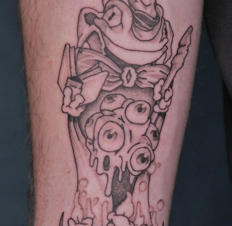 Tatouage de magicien grenouille à Big Foot Bayonne