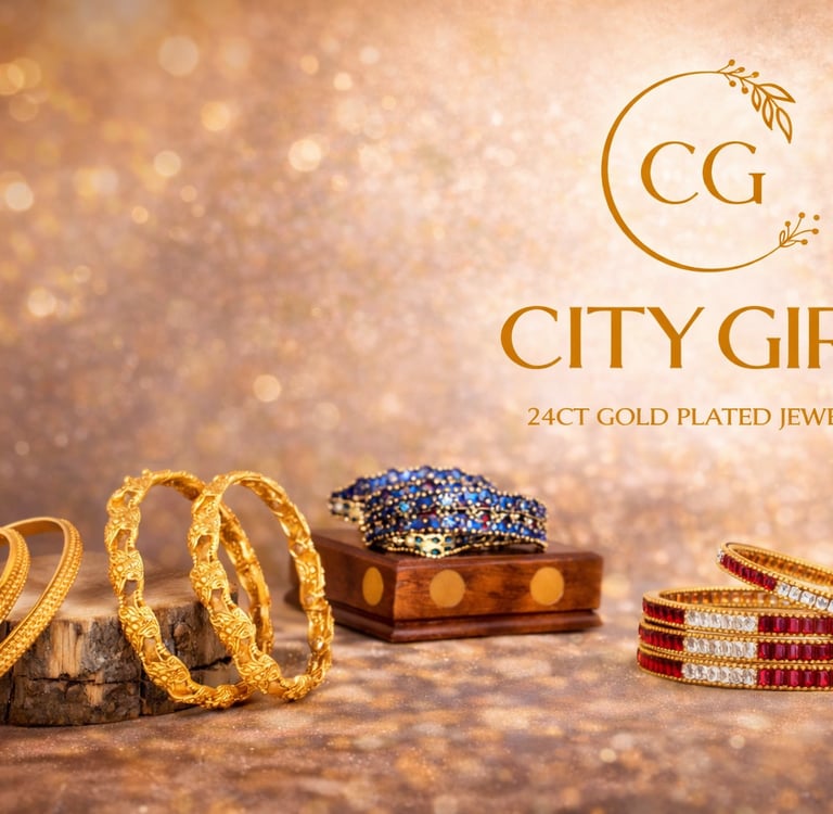 City Girl Jewellery -citygirlbangles-18 Carat Gold Plated-Bridal Wear-Party Wear-Daily Wear
