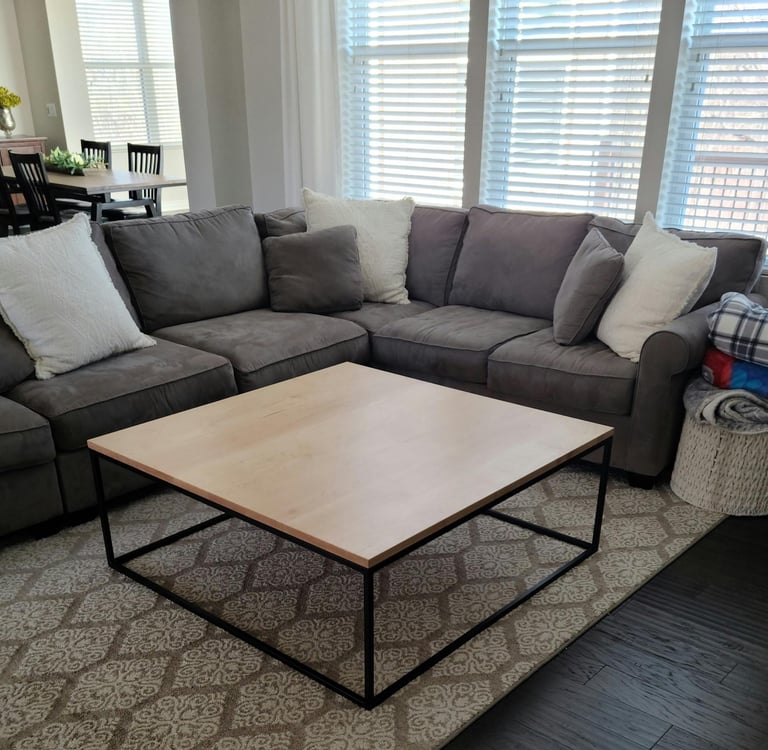 Handmade oak coffee table