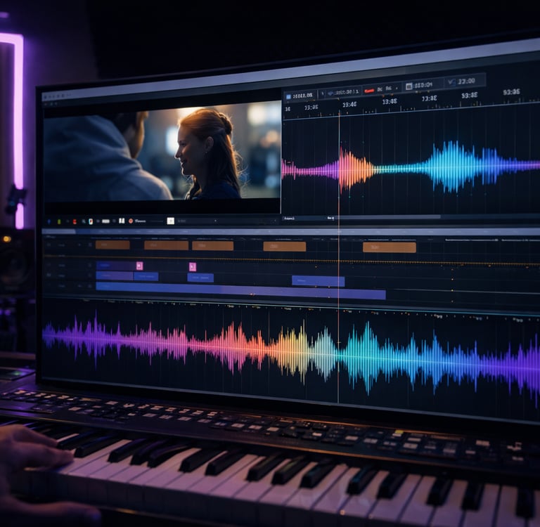 Studio de production musicale immersive