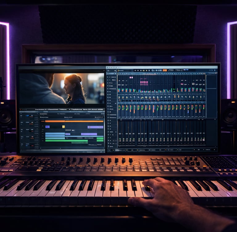 Studio de production musicale immersive
