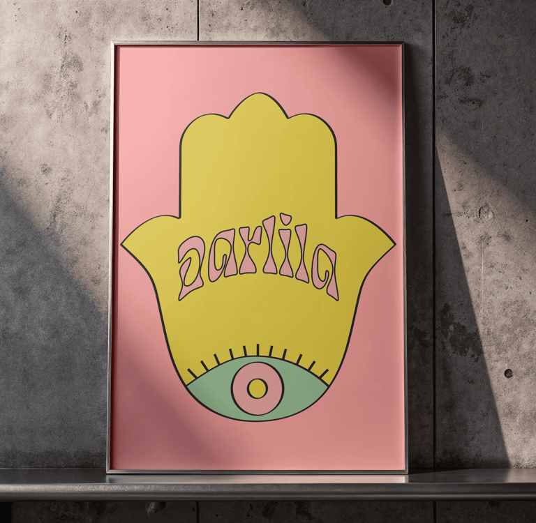 Application du logo Darlila sur une toile rectagulaire 