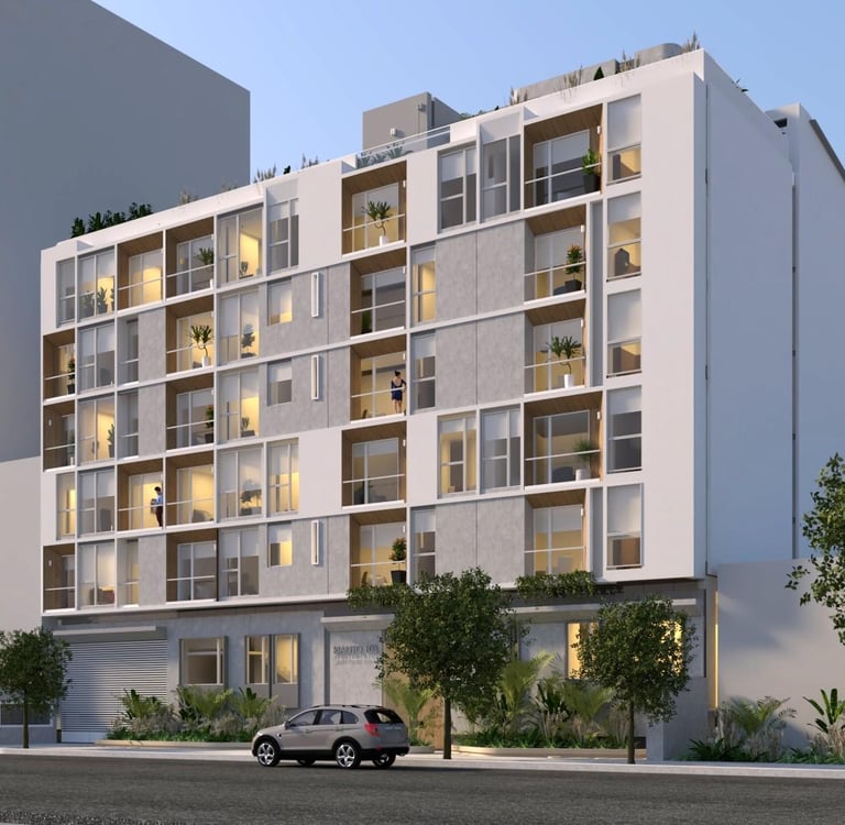 RIALTTO 103 Diseñado para la vida moderna 41 Apartamentos 43 a 75 m² Área Este proyecto se doto con