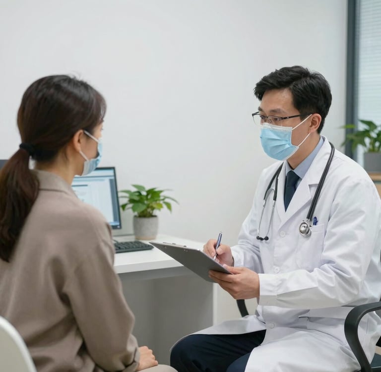 photo of white staircase