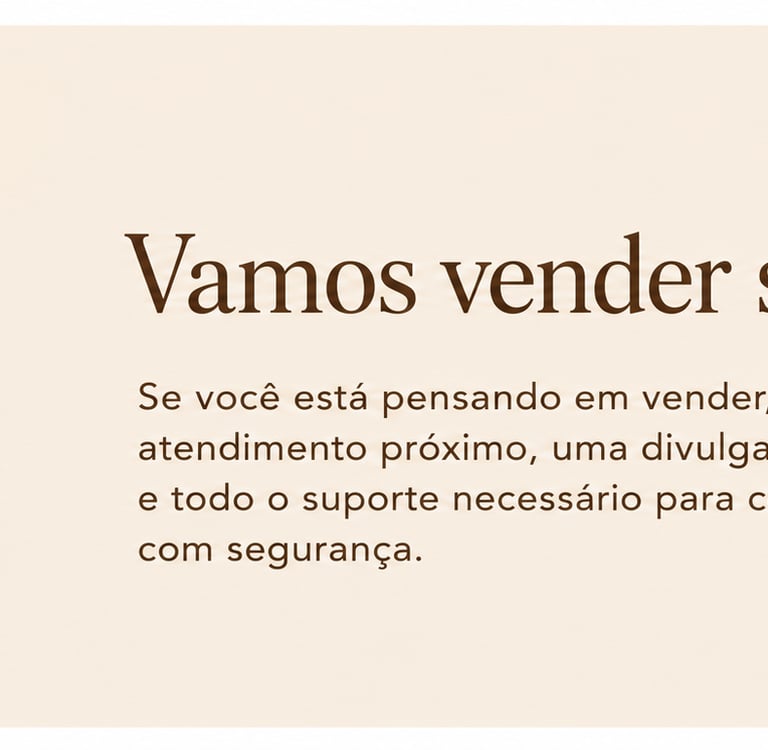 Vamos vender seu imóvel?