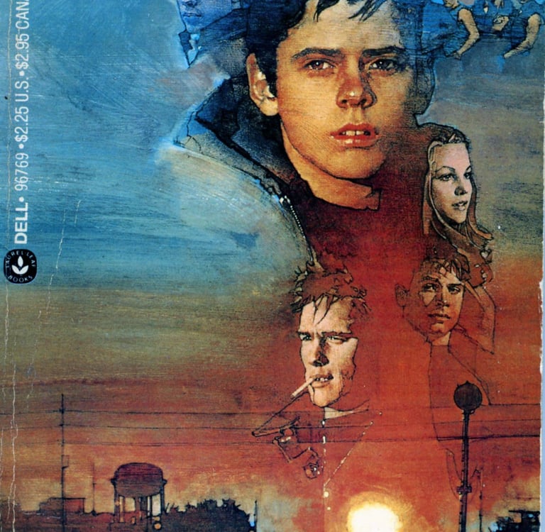 The Outsiders book cover - movie tie-in edition